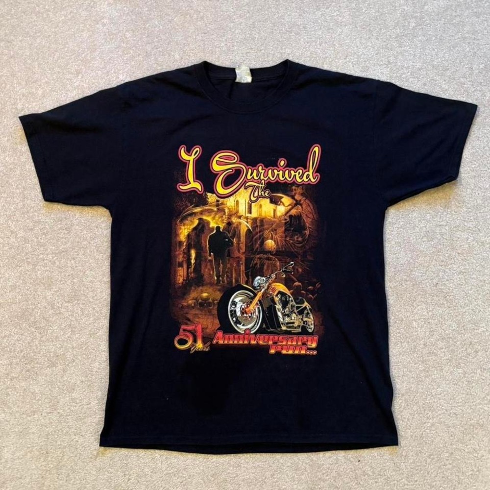 Grim Reaper Artwork Bandidos‎ Biker Graphic T-Shirt Large Gothic Goth